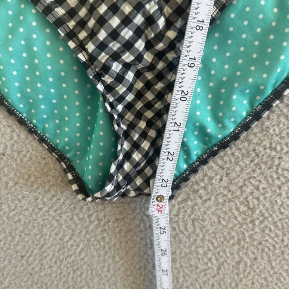 Vintage 90s Guess One Piece Swimsuit Bombshell Gingham Corset Underwired - Picture 9 of 12